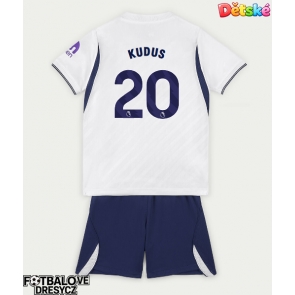 Tottenham Hotspur Mohammed Kudus #20 Dětské Domácí dres komplet 2026-27 Krátký Rukáv (+ trenýrky)